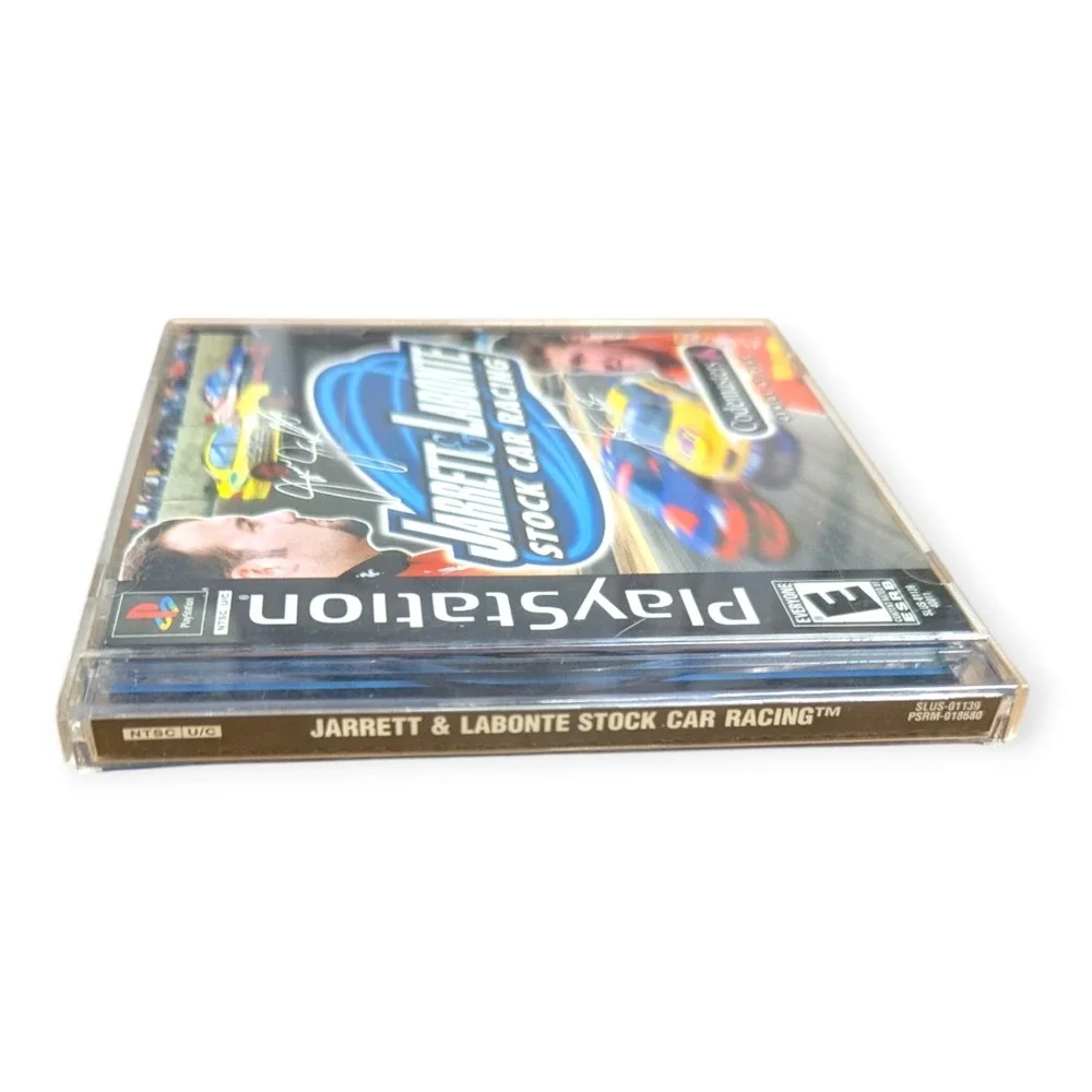 Jarrett & Labonte Stock Car Racing Sony PlayStation 1 PS1 Codemasters 2000 CIB
